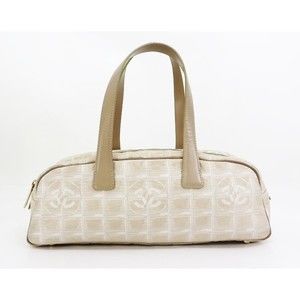 CHANEL Boston Bag Beige